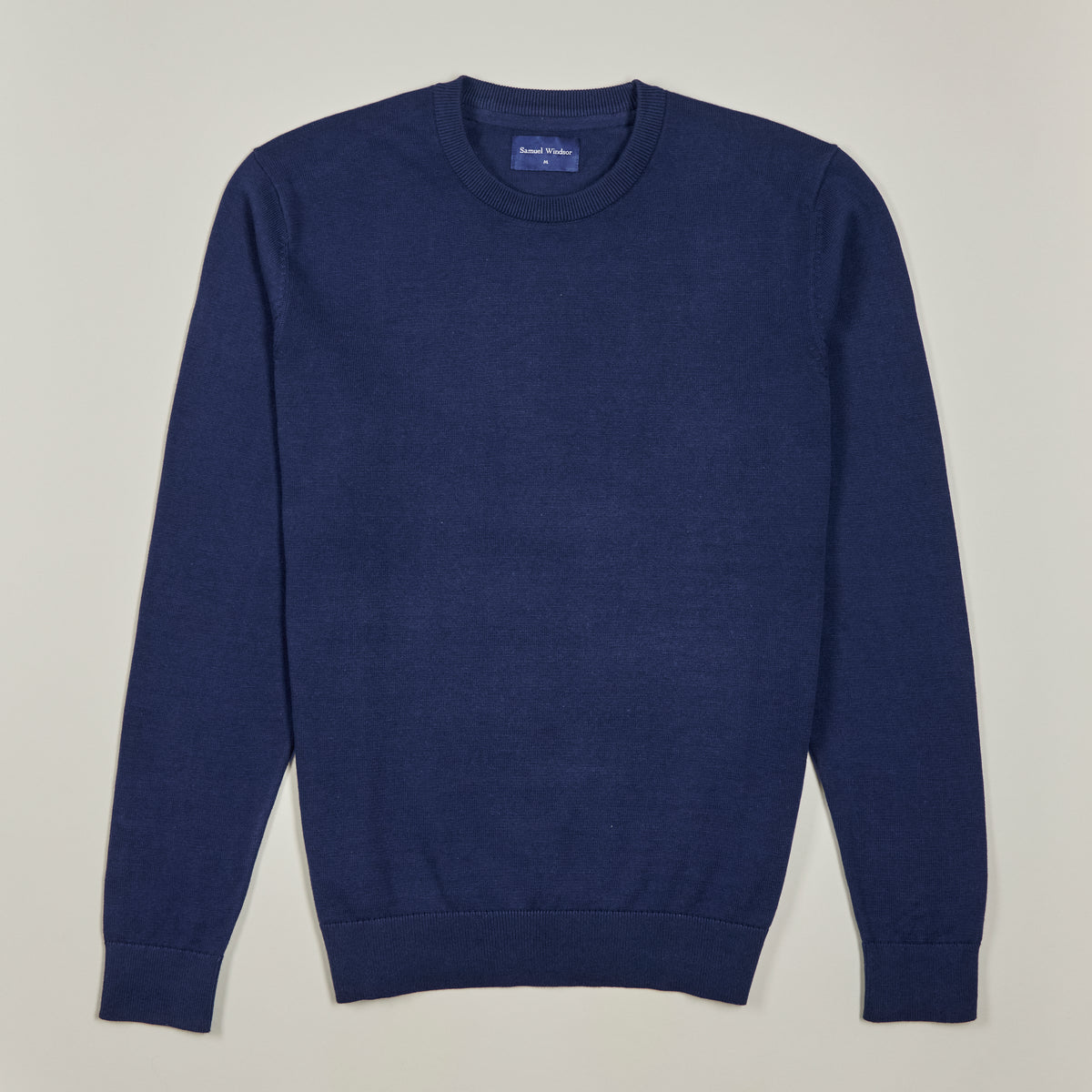 Crew Neck Jumper - Navy - Front