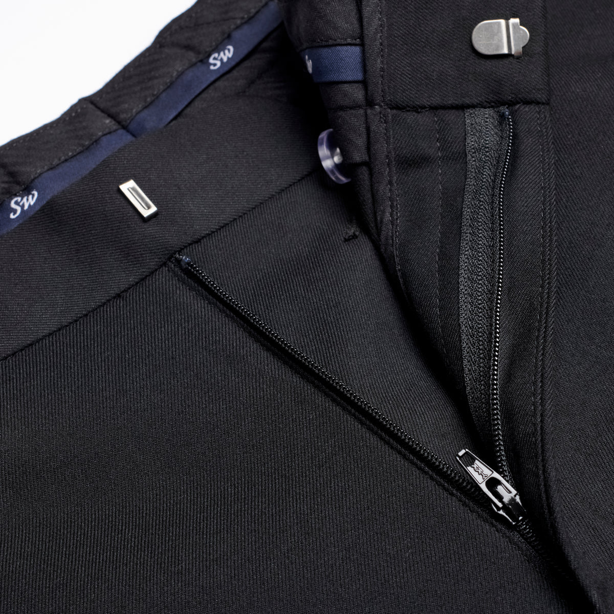 Smart Trouser - Black - Zip Detail