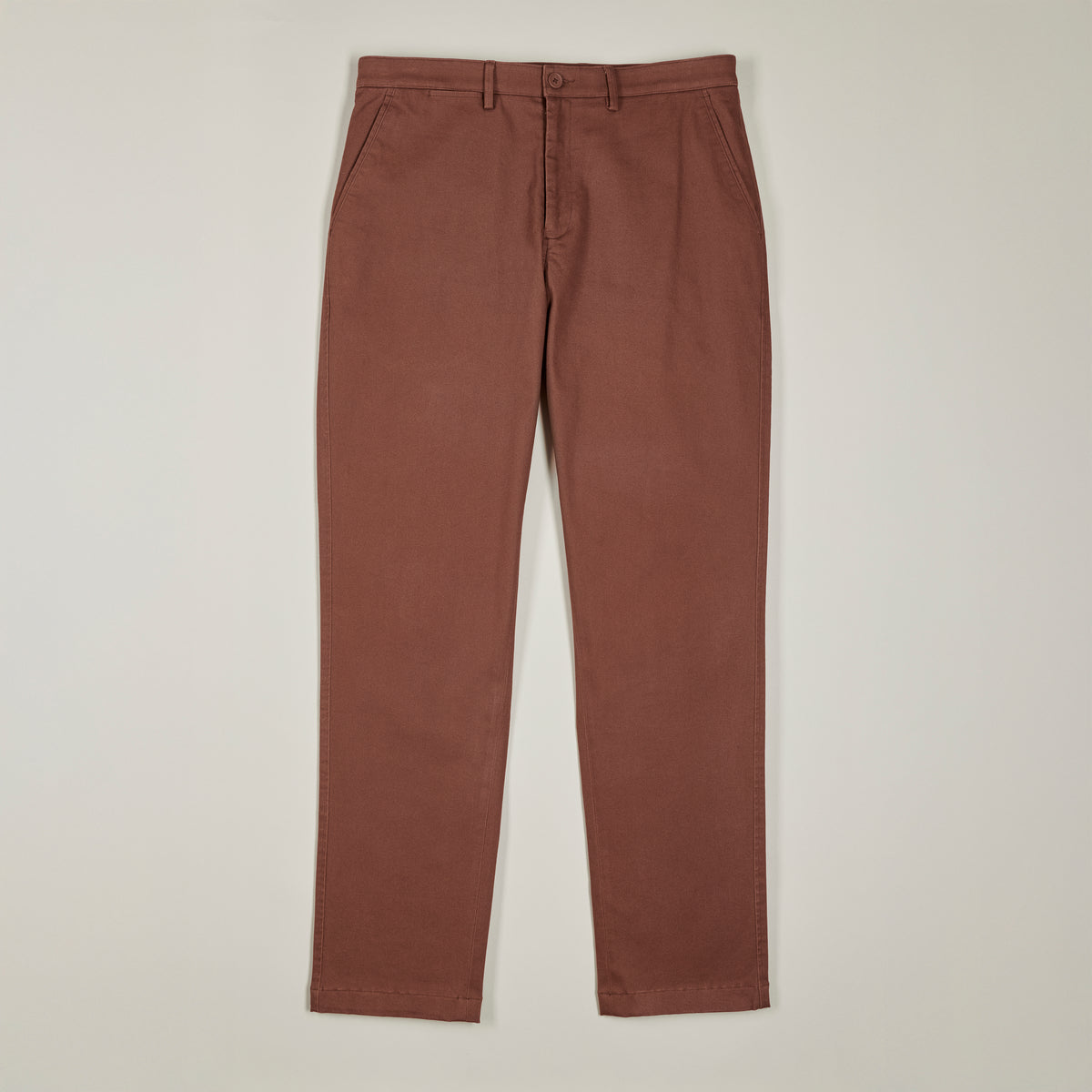 Flat Front Chino - Mocca - Front