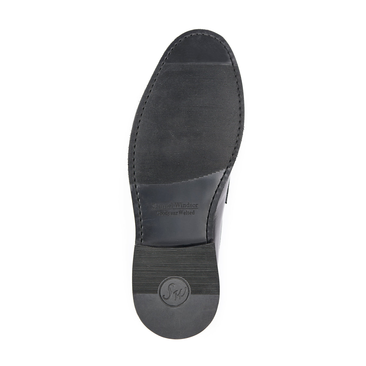 Penny Loafer - Black Rubber Sole (Wide Fit) - sole