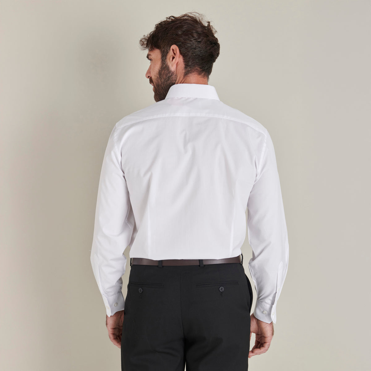 Formal White Shirt - White - Lifestyle Back