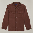 Moleskin Overshirt - Dark Brown - Front