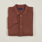 Knitted Cardigan - Chocolate - Folded