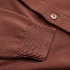 Knitted Cardigan - Chocolate - Sleeve Detail