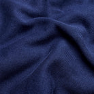 Crew Neck Jumper - Navy - Fabric Detail