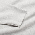 Crew Neck Jumper - Grey - Sleeve Detail