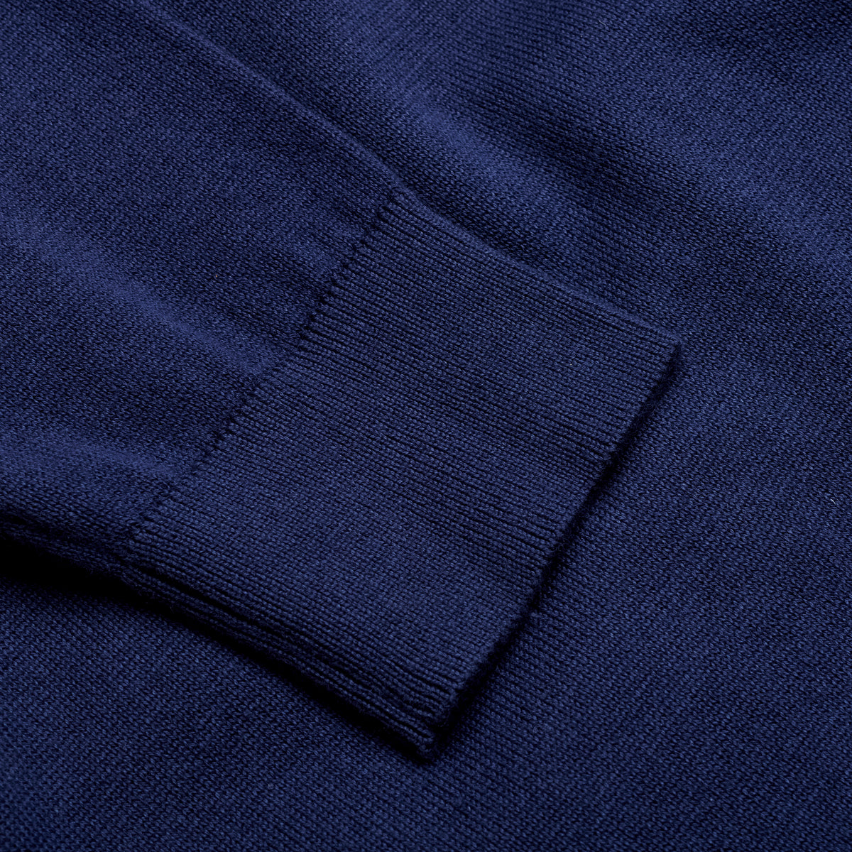 Knitted Polo - Navy - Sleeve Detail