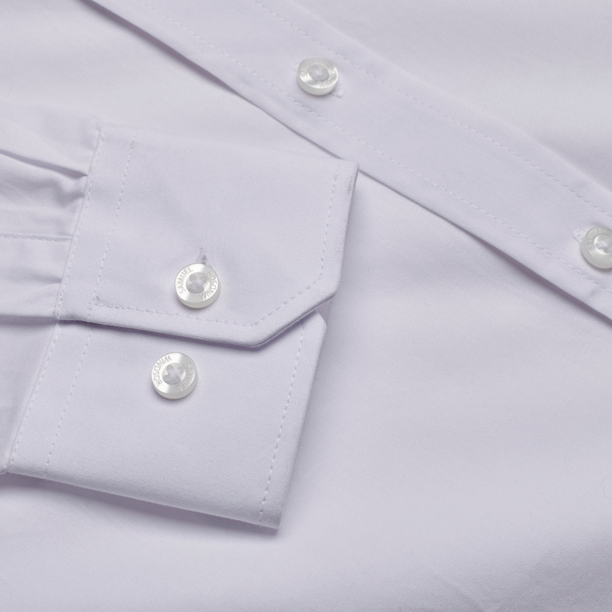 Formal White Shirt - White - Sleeve Detail