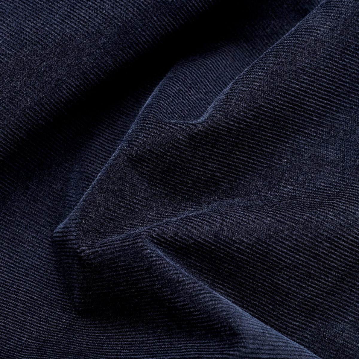 Corduroy Shirt - Navy - Fabric Detail