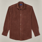 Corduroy Shirt - Dark Brown - Front