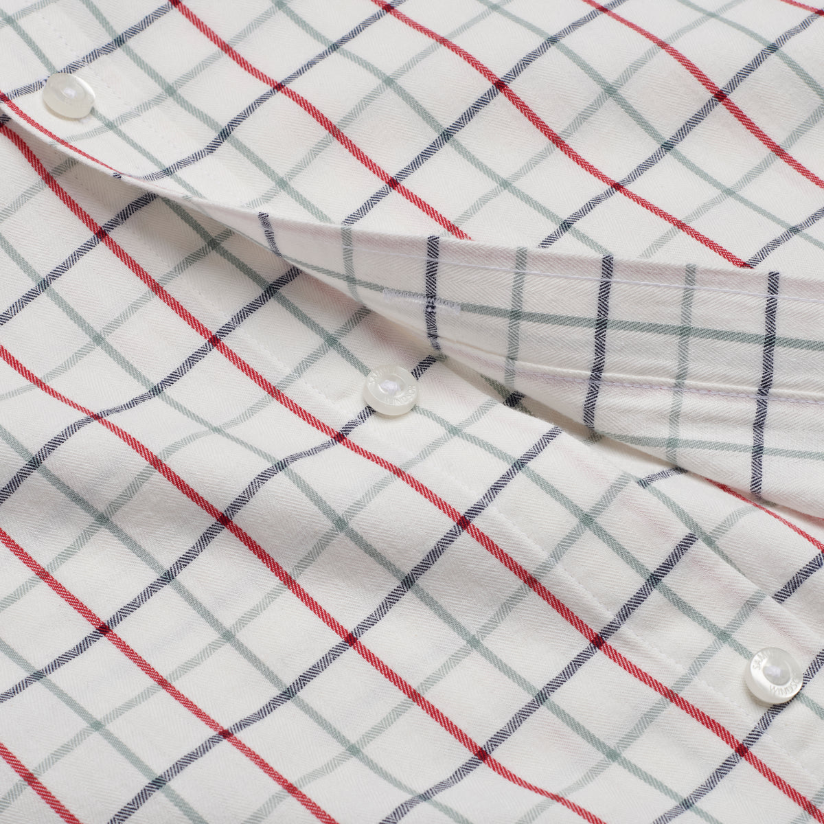 Tattersall Shirt - Severn - Buttons Detail