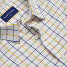 Tattersall Shirt - Highfield - Neckline Detail