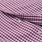 Poplin Shirt - Berry Check - Buttons Detail