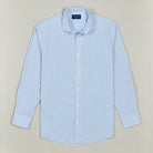 Poplin Shirt - Sky Check - Front