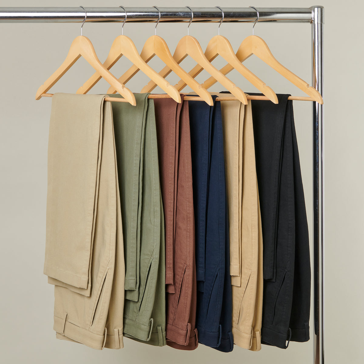Slim Chino - Sage - Group Shot