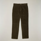 Corduroy Trousers - Dark Olive - Front