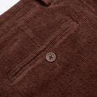 Corduroy Trousers - Dark Brown - Pocket Detail