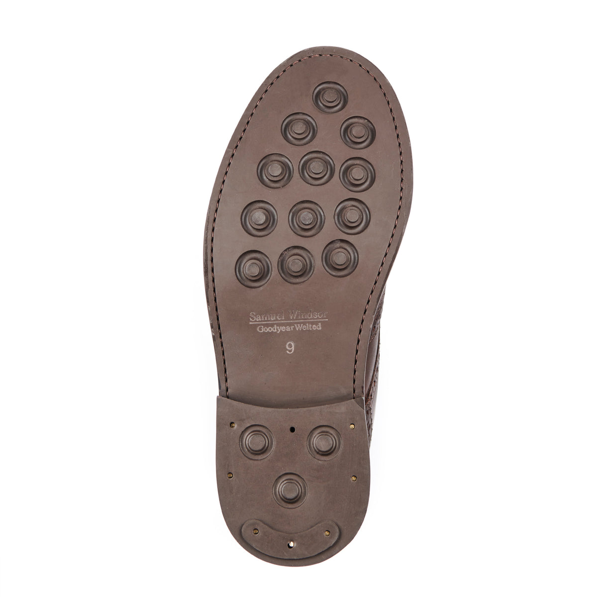 Country Brogue Boot - Bees Wax Brown - sole