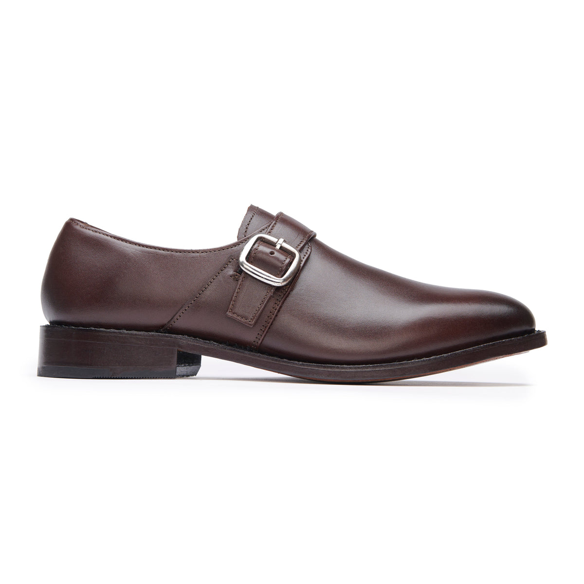 Monk Shoe - Dark Brown - side view