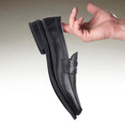Penny Loafer - Black Rubber Sole (Regular Fit) - styled
