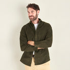 Corduroy Shirt - Dark Olive - Lifestyle Front