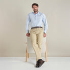 Flat Front Chino - Khaki - Lifestyle Front