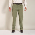 Flat Front Chino - Sage - Lifestyle Front