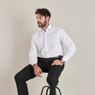Formal White Shirt - White - Lifestyle Front