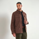Moleskin Overshirt - Dark Brown - Lifestyle Front