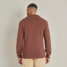 Knitted Cardigan - Chocolate - Lifestyle Back