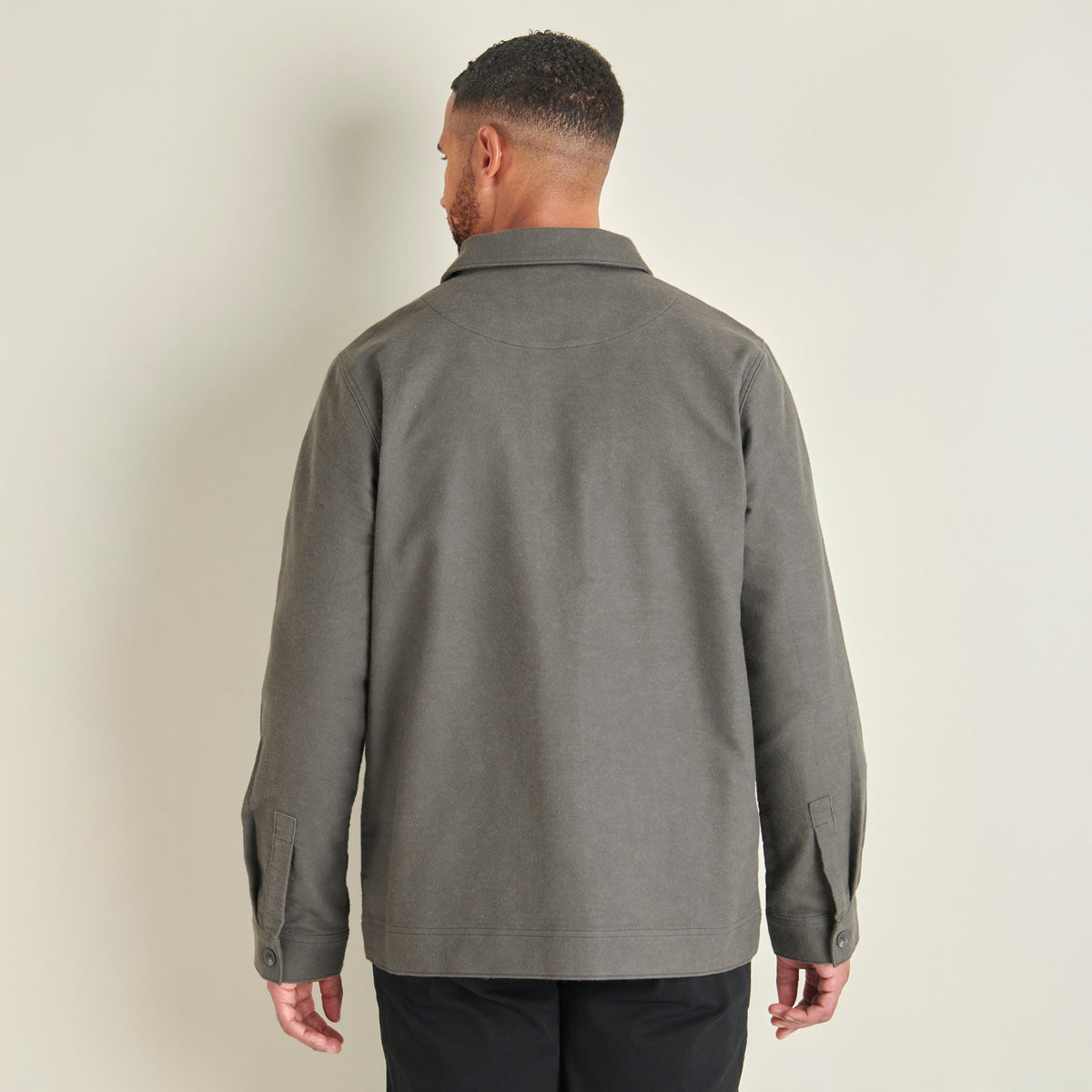 Moleskin Overshirt - Gunmetal - Lifestyle Back